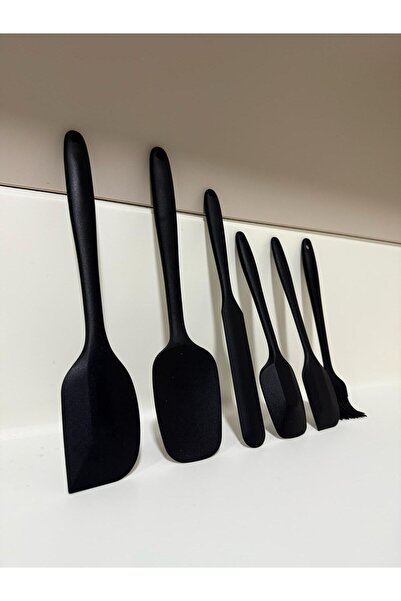 Tercih Home 6 Pieces Silicone Food Cooking Kitchenware Set Pastry Spatula Large Small Spoon Egg Brush Spatula