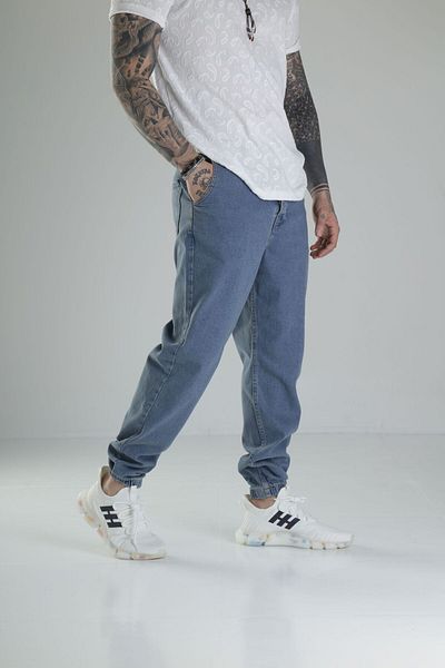 COCOPELLI Μπλε τζιν παντελόνι Jogger