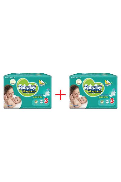 BabyJoy Baby Joy Diapers Box Size 3 104 Pieces + 104 Pieces