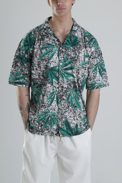 COCOPELLI Leaf Patterned Shirt