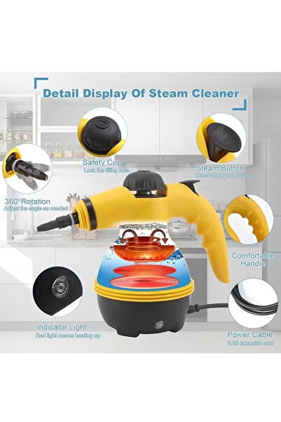 TOSCANA U High Pressure Steam Cleaner, Small Portable Steam Cleaner for Home Kitchen