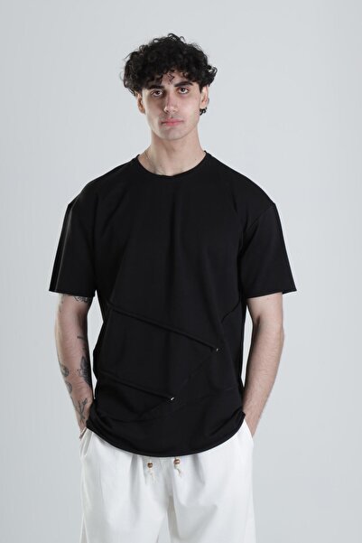 COCOPELLI Μπλουζάκι με λεπτομέρεια μαύρο σχοινί