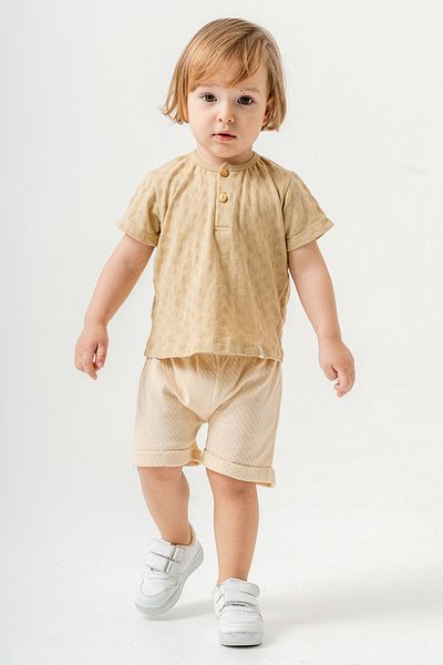 bombe Baby Kids Cotton Shorts 2-Piece Set Trend Fashion Bottom Top Set