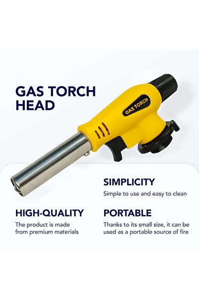 Safari Gas Burner with Lighter – High-Quality Portable Gas Torch for Camping, Cooking, Welding