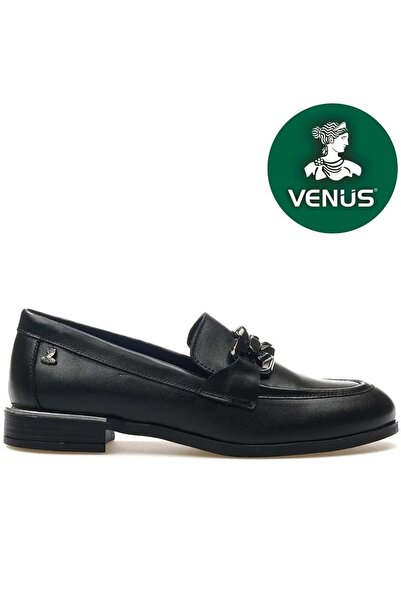 Venüs Lepus Hakiki Deri Comfort Casual Oxford Ortopedik Kadın Ayakkabı SİYAH