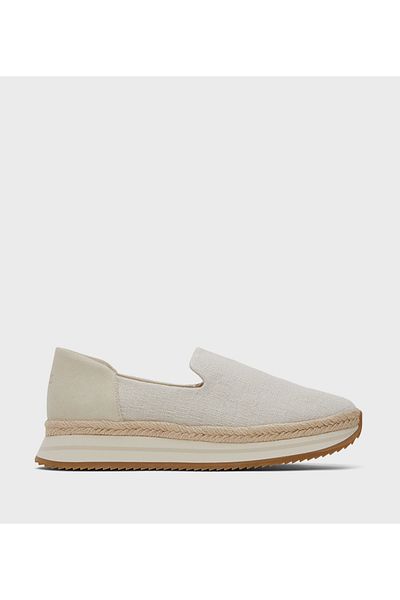 Toms Womens Toms Jocelyn Rope Detail Slip-On Shoes Beige 8.5