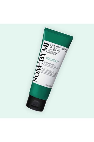 Some By Mi Spumă de curățare cu AHA, BHA și PHA, Some By Mi, 30 Days Miracle Foam, 100ml