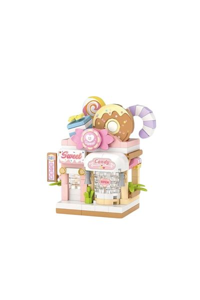 wakawakakidsstore Cute Candy Shop Mini Micro Block Building Set (Ages 6+) - Pink - 3-14 Years
