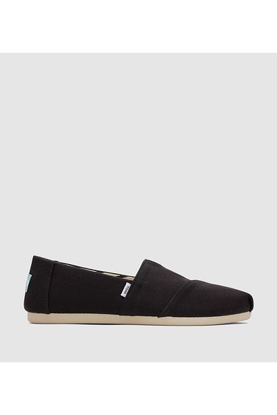 Toms Womens Toms Alpargata Canvas Slip-On Shoes Black 6