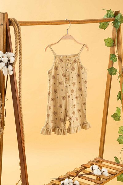 bombe Baby Kids Cotton Rope Strap Comfortable Jumpsuit Salopet Trend Fashion Bottom Top Suit Jumpsuit