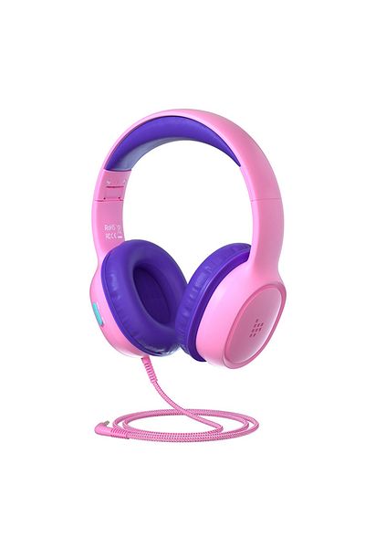 Tronsmart Kids Headphones Foldable Safe Volume, Hd Stereo Over-ear Headphone For Kid, 3.5mm - (PINK)