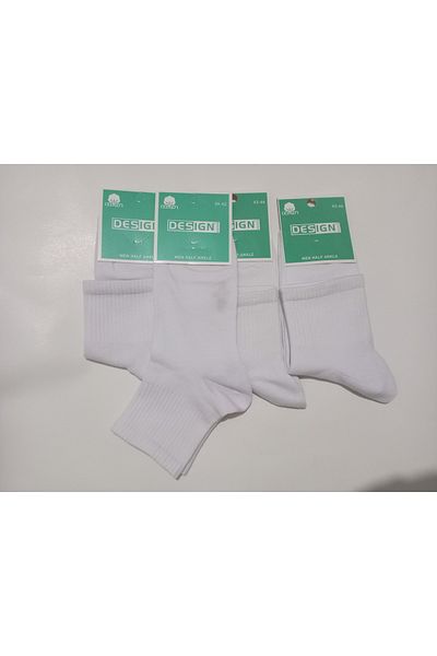 RBS SOCKS Cotton Nylonless Half Socks 4 Pack