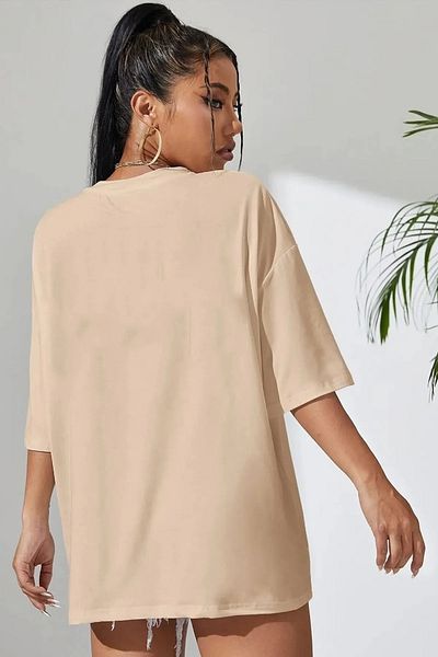 ciwi&life Μπλουζάκι Unisex The Mountain Printed Relaxed Cut Beige T-shirt