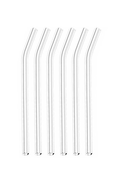 Carat Home Handmade Glass Straw Set of 6