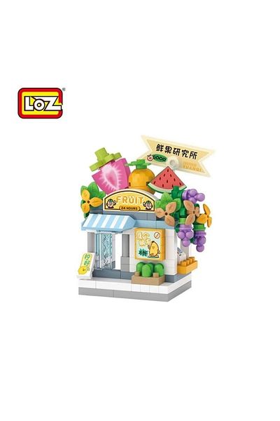 wakawakakidsstore Cute Fruit Shop Mini Micro Block Building Set (6+ Years) - Blue - 3-14 Years
