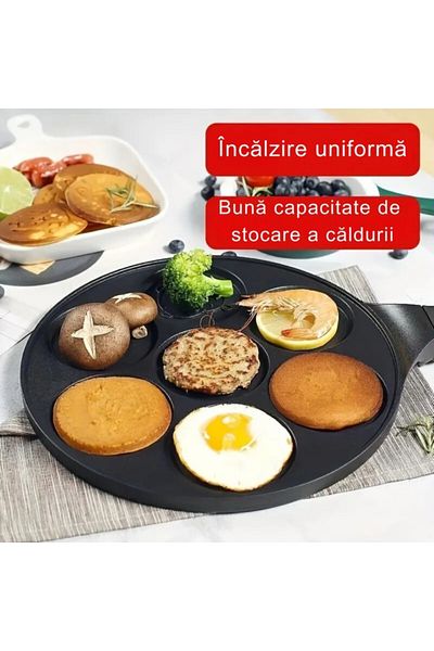 varioshop VarioShop® pancake pan, 7 animal designs, steel and aluminum with non-stick coating