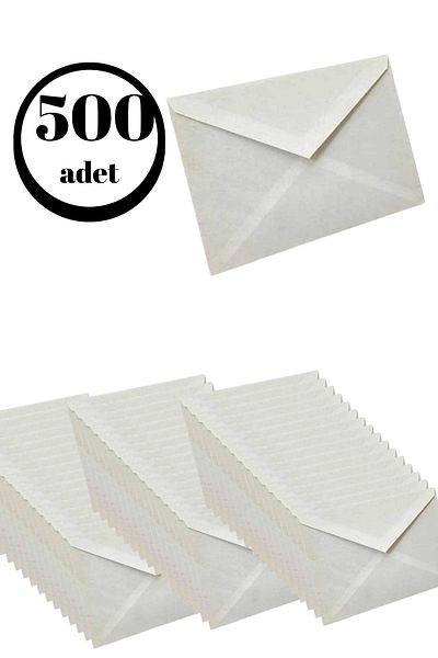 hırdawhat Квадратен плик за писмо 11,4x16,2 см 70 грама 500 броя