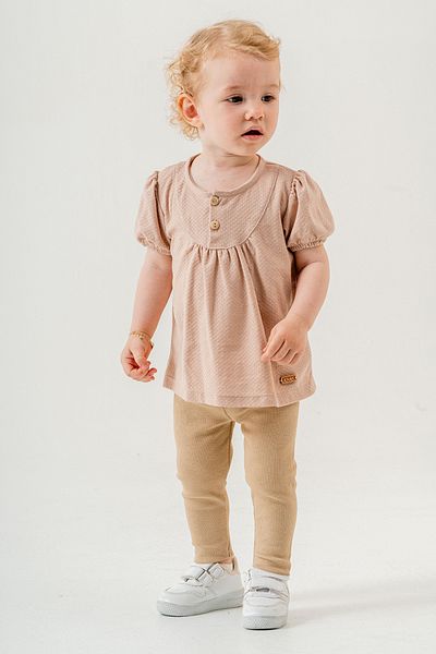bombe Baby Kids Skin Cotton Tights 2-Piece Set Trend Fashion Bottom Top Set