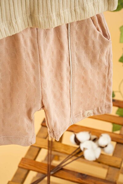 bombe Baby Kids Natural Cotton Shorts 2 Piece Set Trend Fashion Bottom Top Set