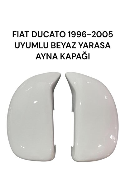VTM GARAGE Fıat Ducato 1996-2005 Uyumlu Beyaz Yarasa Ayna Kapağı