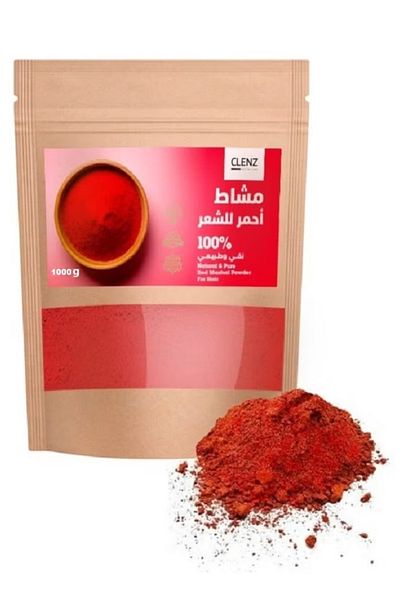 clenz Natural And Pure Red Mashat Powder For Hair - 1000g