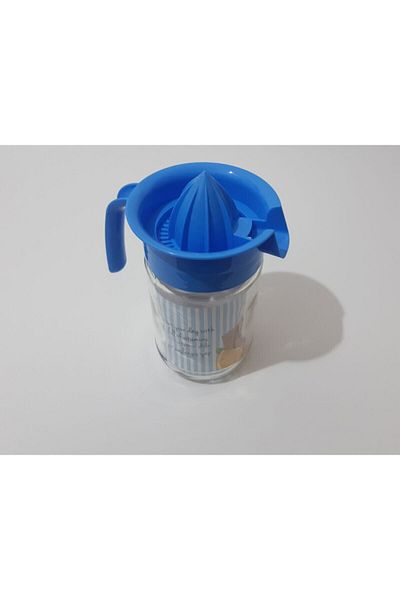 renkli çiçekler Glass Citrus Juicer 660 Ml Jug Type Citrus Juicer