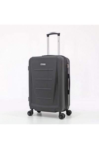 Titan مجموعة حقائب سفر صلبة بعجلات، 3 قطع، رمادية (S-20"، M-24"، L-28")