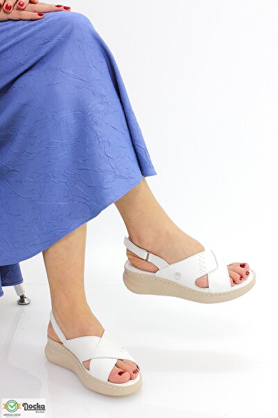 Mammamia Kadın Hakiki Deri Ortopedik Günlük Sandalet M26Y2855