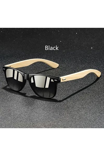 Silpus Vintage Bamboo Wood Polarized Sunglasses