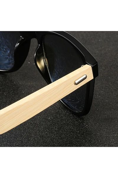 Silpus Vintage Bamboo Wood Polarized Sunglasses