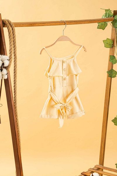 bombe Baby Kids Cotton Rope Strap Comfortable Jumpsuit Salopet Trend Fashion Bottom Top Suit Jumpsuit
