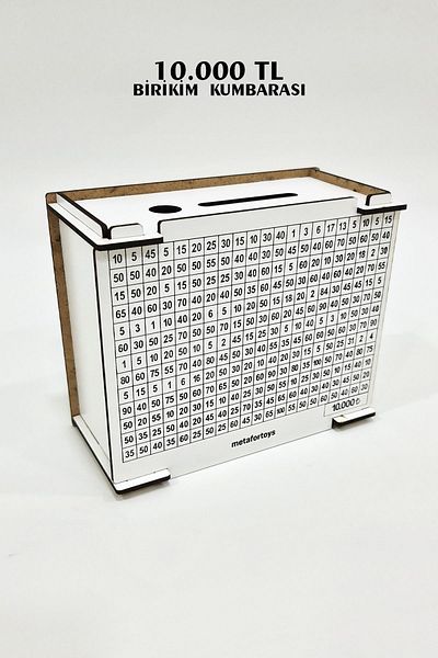 sly Ctr- Parabox 10000 Tl Savings Box (White) Reusable