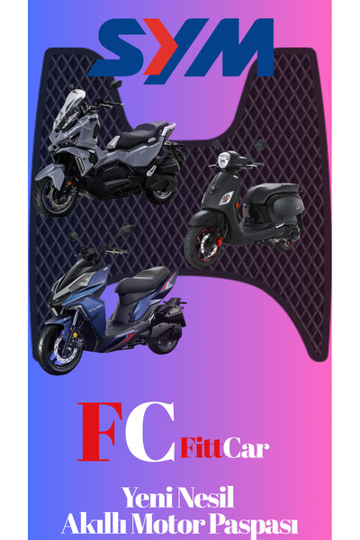 FittCar Sym Joyride 300 16 Abs Yeni Nesil Motor Paspası