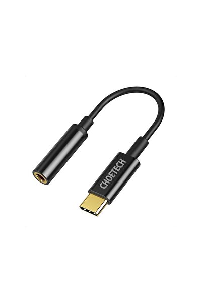 CHOETECH Adaptor Usb-c La Jack 3.5mm Mama Aux003, Negru