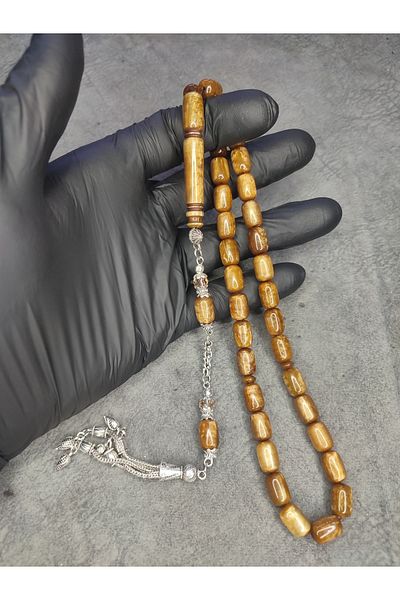 Mos Tespih High End Moire Collectible Squeeze Amber Rosary