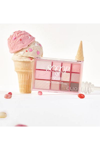 CLIO Paletă farduri de pleoape, CLIO, Shade & Shadow, Sweet Pleasure Edition, Scoop of Shade, 9,6g