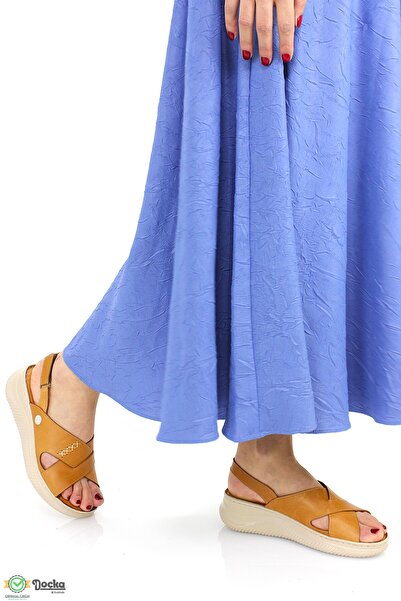 Mammamia Kadın Hakiki Deri Ortopedik Günlük Sandalet M26Y2855