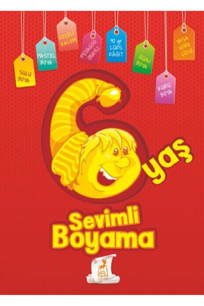 Timaş Yayınları Sevimli Boyama 6 Yaş