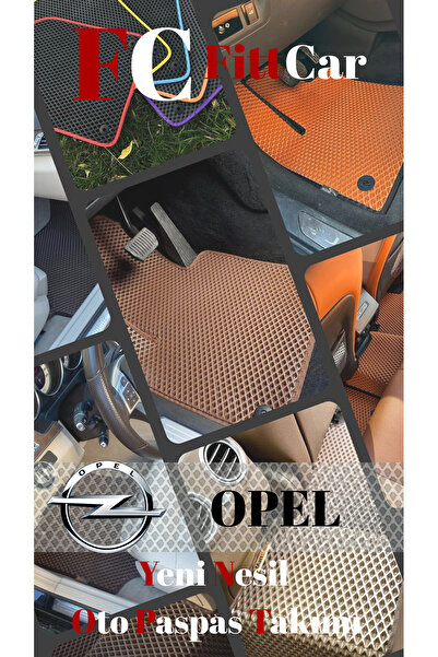 FittCar Opel Grandland X 2017 - 2024 Akıllı Oto Paspas Takımı Eva Mat Gri