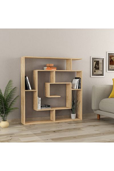 Mourah Home Labirent 6-Tier Bookcase – Floor Book Shelf & Display Cabinet for Any Room