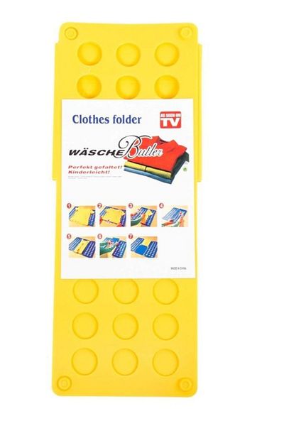 Generic 2 pieces of yellow clothes folding board