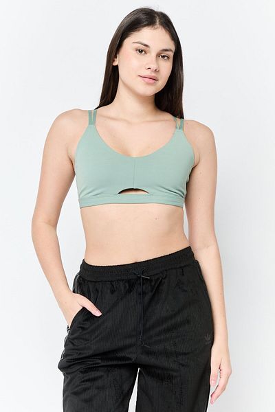 adidas Women Sportswear Fit Training Sports Bra, Sage Green