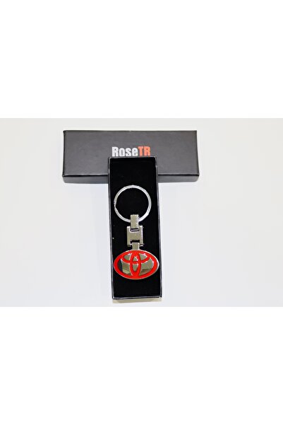 RoseTR Breloc Toyota Black Metal Accesoriu Toyota Logo