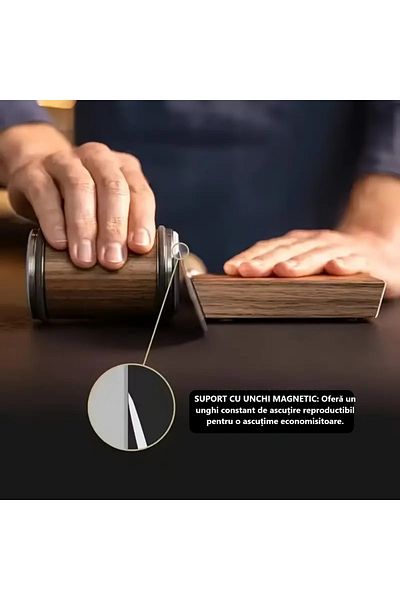 ABYZ Professional Knife Sharpener, Magnetic, Diamond Stone, 2 Stages, 2 Inclines, A-11427