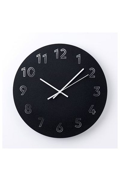 IKEA Wall clock, black, 30 cm