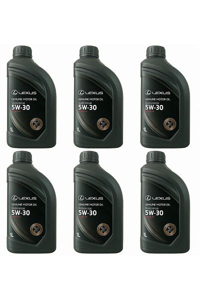 Lexus Lexus 5W-30 Fully Synthetic Motor Oil - API SP Superior Performance & Long-Lasting Engine Protection (6 x 1L)