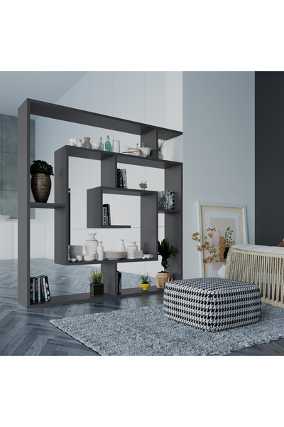 Mourah Home Labirent 6-Tier Bookcase – Floor Book Shelf & Display Cabinet for Any Room