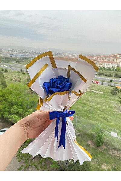 Yıldızköşesi باقة ورد غير قابلة للبهتان، باقة واحدة، باقة زهور صناعية، هدية ل...