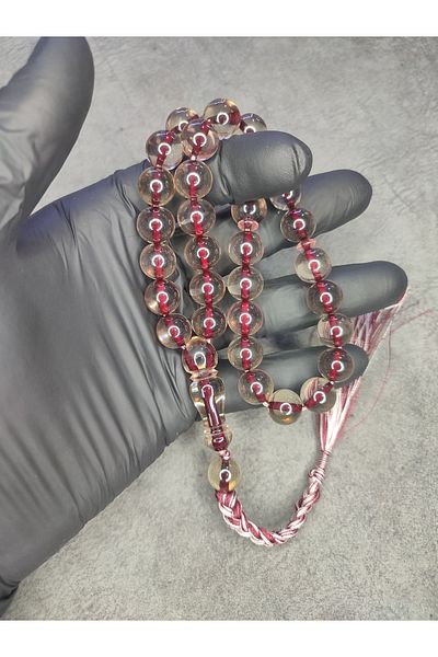 Mos Tespih High-End Tightening Amber Prayer Beads with Rope Tassels