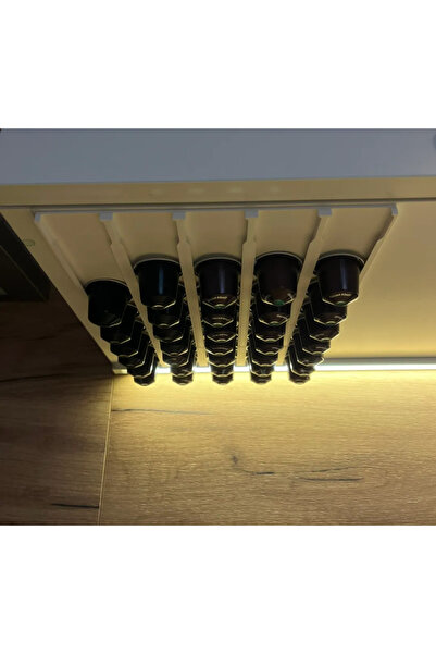 Gadget Gurme Nespresso Kapsül Organizer Dolap Altı + Yapışkanlı Bant